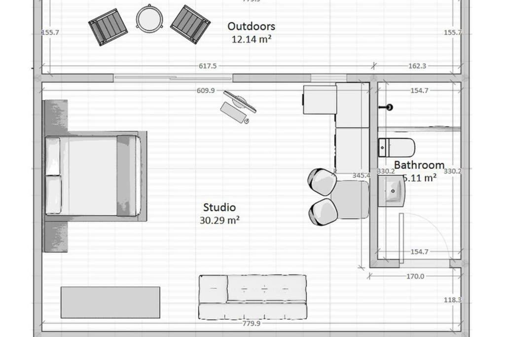 Cozy Studio Near The Beach 1Stfloor Διαμέρισμα Nea Iraklitsa Εξωτερικό φωτογραφία