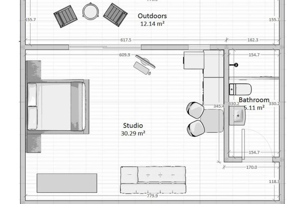 Cozy Studio Near The Beach 1Stfloor Nea Iraklitsa Εξωτερικό φωτογραφία